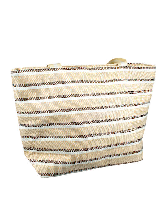 Makwedding Wicker Beige Beach Bag