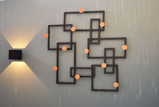 Art and Metal Industrial Μεταλλική 11 Θέσεων 80x8x80cm Art and Metal Industrial Μεταλλική 11 Θέσεων 80x8x80cm