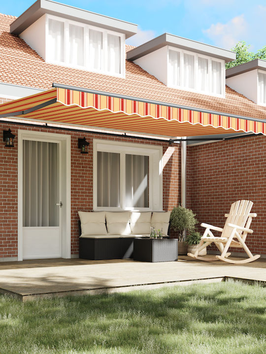 vidaXL Cort Terasă Galben x3.5m