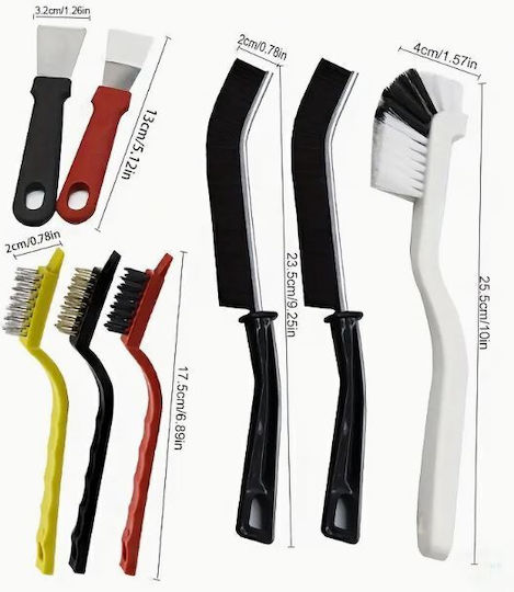 Set of 8 Multifunctional Cleaning Brushes