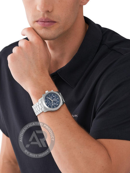 Michael Kors Panorama Мъжки Часовник Хронограф На Батерия с Златен Метална Гривна
