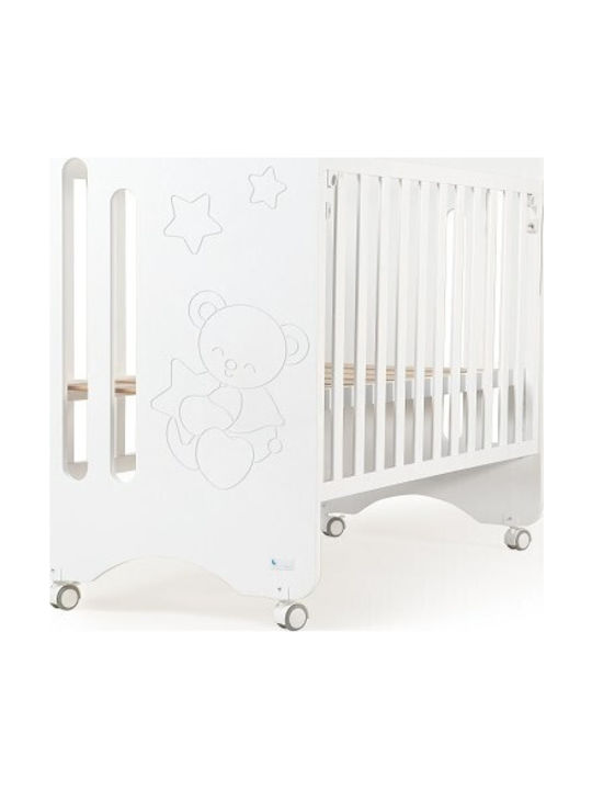 Interbaby Pătuț Bebeluși Alb pentru Saltea 60x120cm