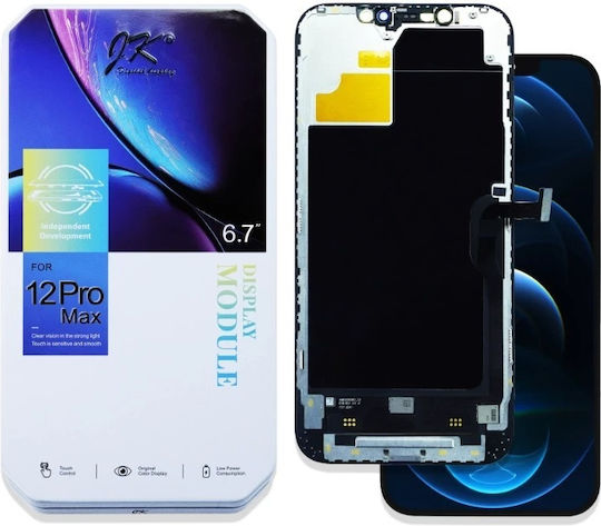 Οθόνη με Μηχανισμό Αφής για iPhone 12 Pro Max (Μαύρο)