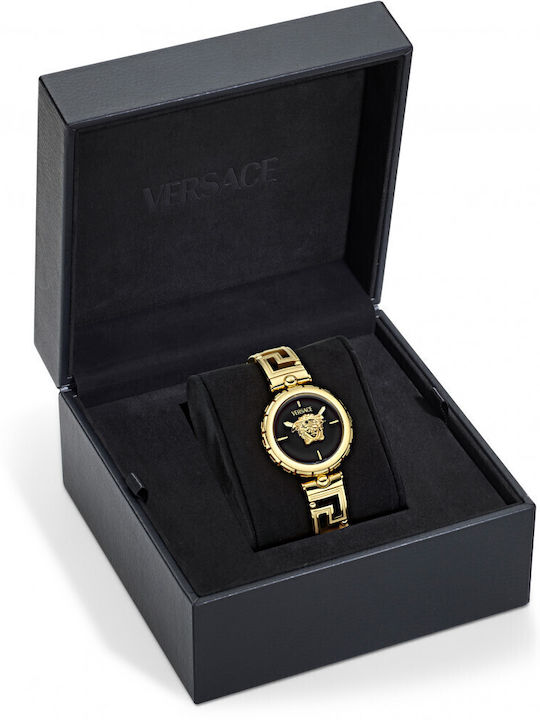 Versace Medusa Дамски Часовник 34мм Кварцов С Златна Метална Верижка