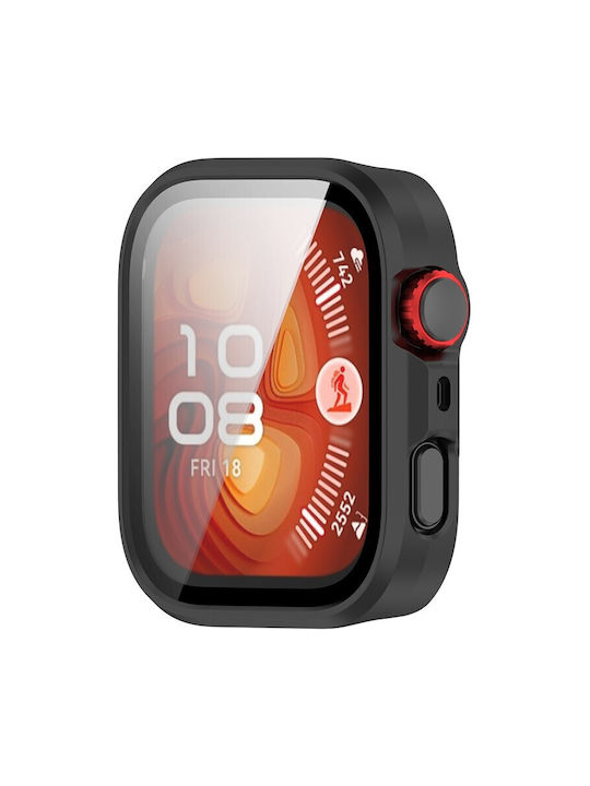 Πλαστική Θήκη με Τζαμάκι σε Μαύρο χρώμα για Huawei Watch Fit 4 Pro