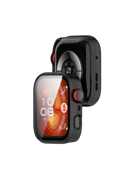 Πλαστική Θήκη με Τζαμάκι σε Μαύρο χρώμα για Huawei Watch Fit 4 Pro