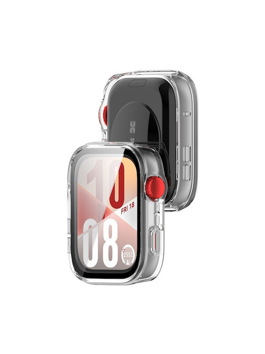 Carcasă de Plastic cu Sticlă în culoarea Transparent pentru Huawei Watch Fit 4