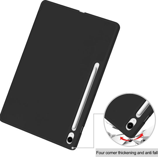 Husă Tabletă Samsung Galaxy Tab S10 FE Plus Suport Stilou Funcție Sleep Wake Skdr Flex Trifold Gri Set Autocolant