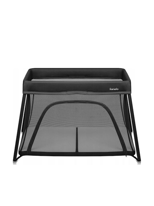 Lionelo Cradle-Park with Mattress and Wheels Black