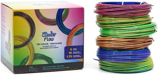3D Printer Filament 1.75mm Black, Blue, Copper, Gold, Green, Purple, Red 0.26kg S91122016 6τμχ (Spool)