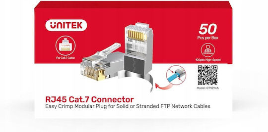 Unitek Щепсел RJ-45 50бр Сребрист (OT1094ATP01)
