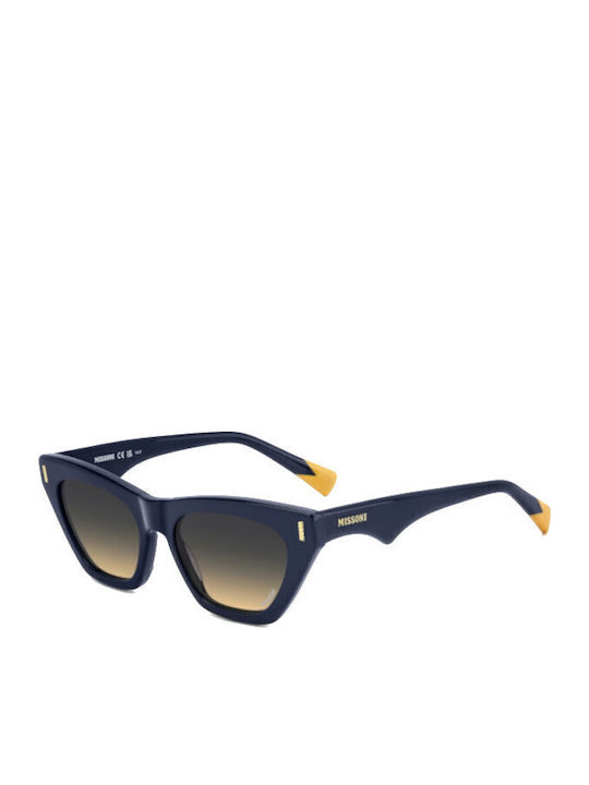 Missoni Women's Sunglasses with Blue Plastic Frame and Blue Gradient Lens MIS 0205/S 09V/GA