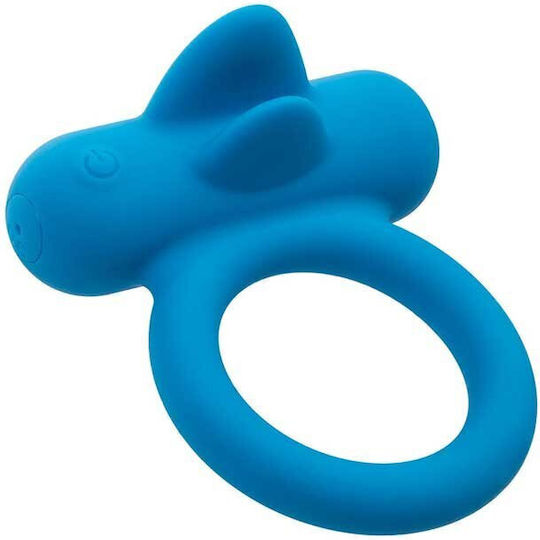 Inele Pentru Penis Reîncărcabile Din Silicon Double Trouble Pentru Cupluri Albastru Calexotics