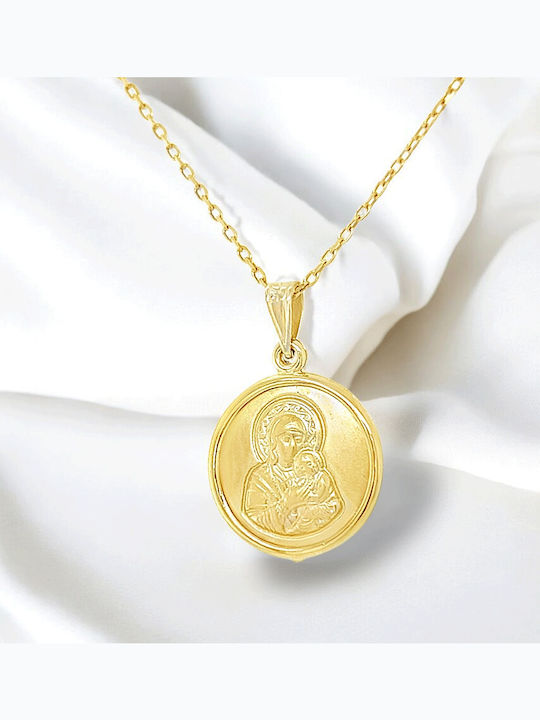 Xryseio Anhänger Kinder Amulett Beidseitig Konstantinato aus Gold 9K FL1195
