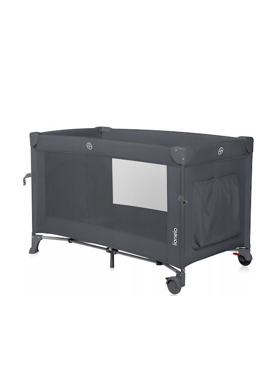 Lionelo Ellen Playpen 2 Levels with Mattress Gray