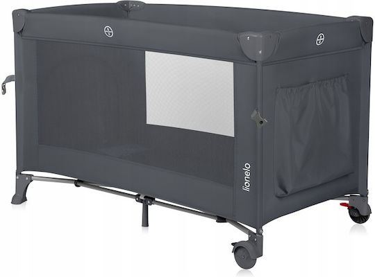 Lionelo Ellen Playpen 2 Levels with Mattress Gray