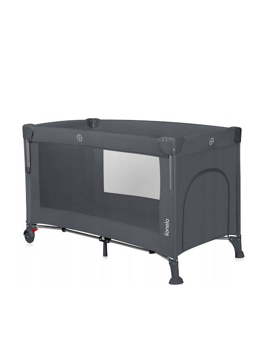 Lionelo Ellen Playpen 2 Levels with Mattress Gray