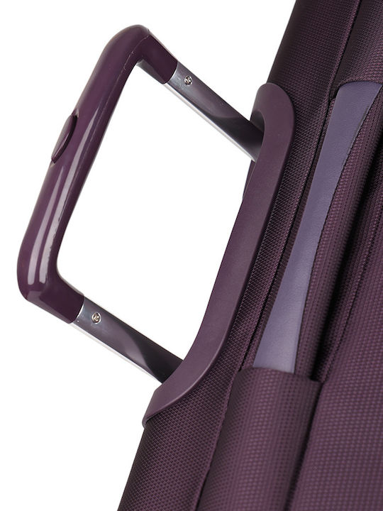 Calvin Klein Gala Valiză Medie De Călătorie Din Material Textil Violet Cu 4 Roți