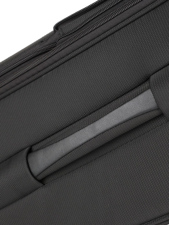 Calvin Klein Gala Valiză De Călătorie Medie Din Material Textil Neagră Cu 4 Roți Înălțime 66 Cm