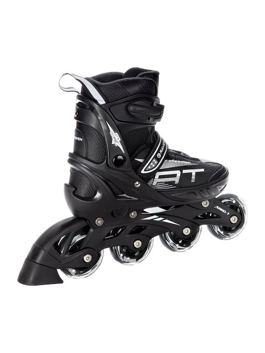 Raven Inline Αυξομειούμενα Rollers Μαύρα Ενηλίκων