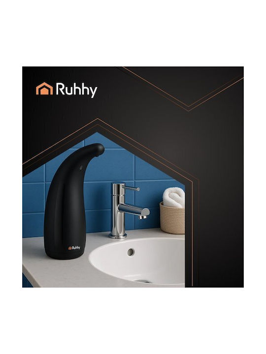 Ruhhy Spender Küche Porzellan mit automatischem Spender Schwarz 300ml
