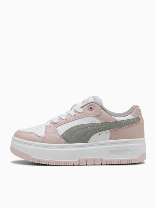 Rebound Damen Flatforms Sneakers Pink