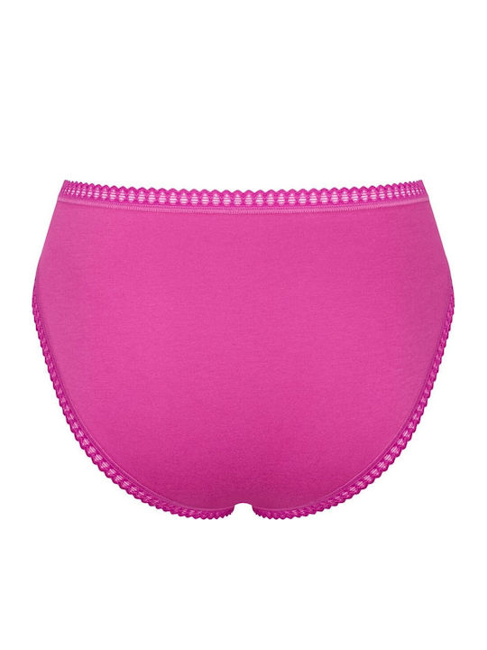 Βαμβακερά Women's Slip 3Pack Fuchsia, Red, Print