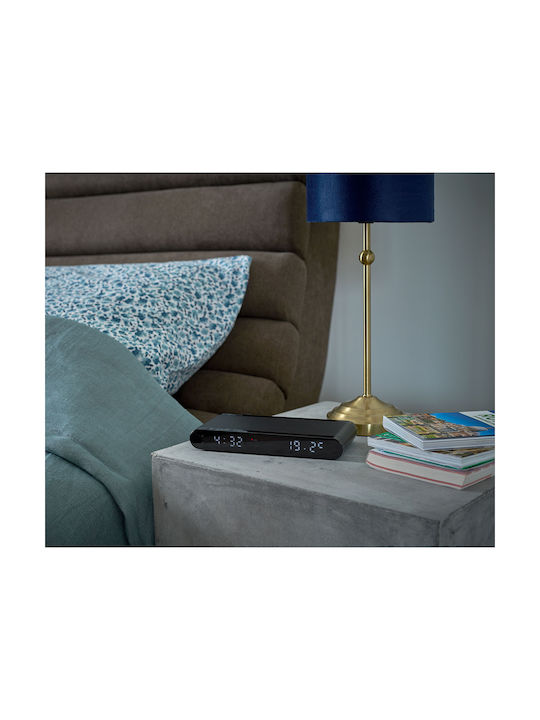 Thomson Radio Alarm Clock Digital Display Induction Charging Function 15 W Black