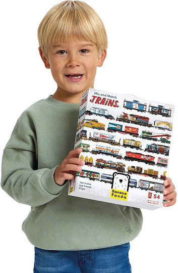 Kinderpuzzle Trains für 5+ Jahre+ Jahre 51pcs Banana Panda