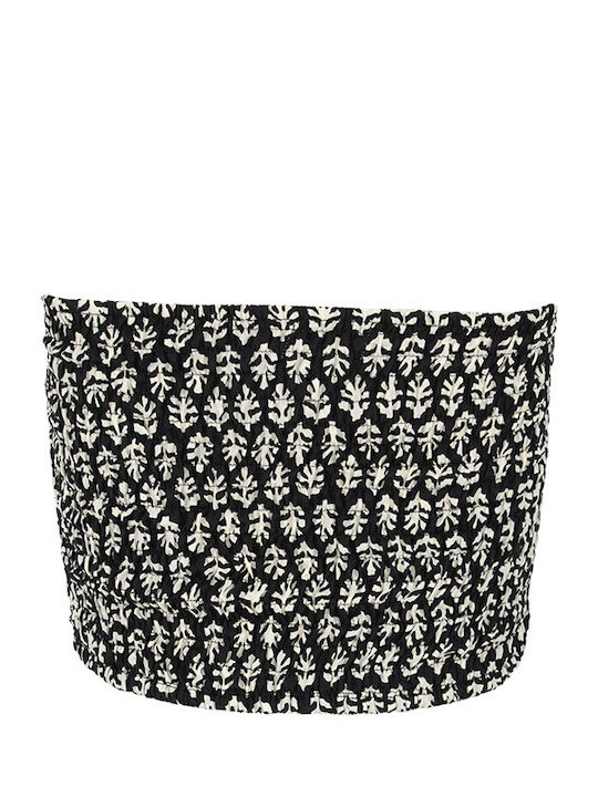 Γυναικείο Crop Top Σατέν Μαύρο
