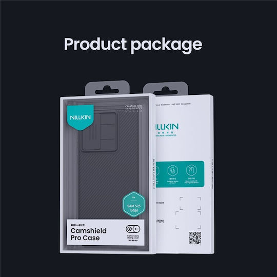 Nillkin Camshield Pro Umschlag Rückseite Samsung Galaxy S25 Edge 5g Schwarz