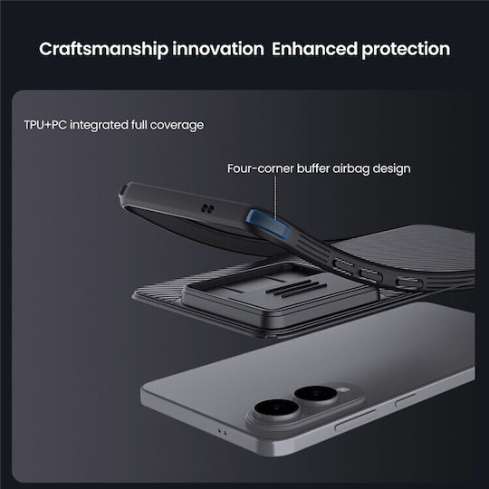 Nillkin Camshield Pro Umschlag Rückseite Samsung Galaxy S25 Edge 5g Schwarz