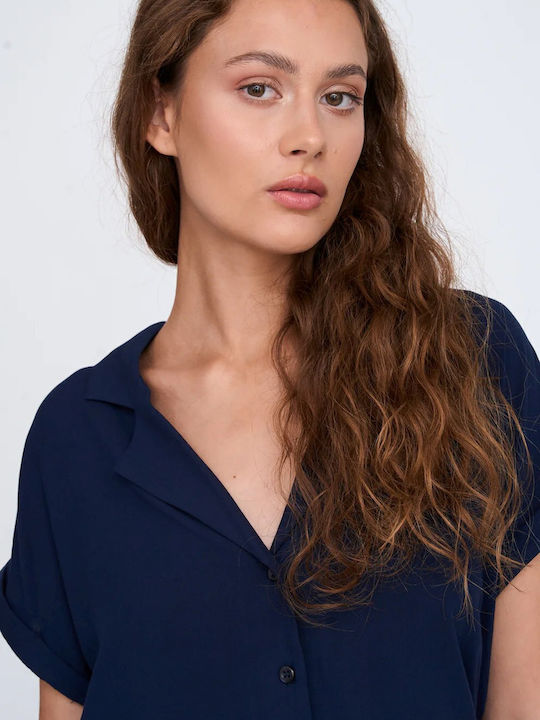 Women's Long Sleeve Shirt Blue