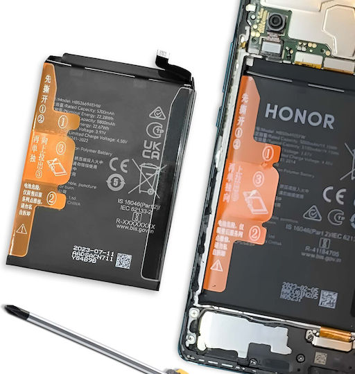 Clappio Internal Battery Honor Magic 6 Lite 5g 5800mah Model Hb526694ehw Black