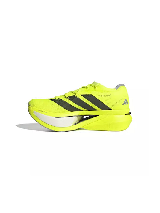 Adizero Prime X3 Strung Sport Shoes Running Lucid Lemon / Core Black / Halo Silver