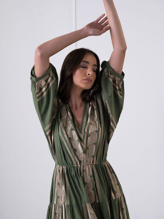Fullah Sugah Beach Dress Green