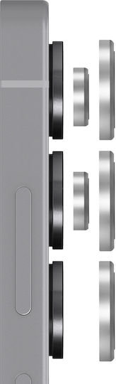 Avizar Kamera Gehärtetes Glas Samsung Galaxy S25 Ultra Anti-Kratz Silber