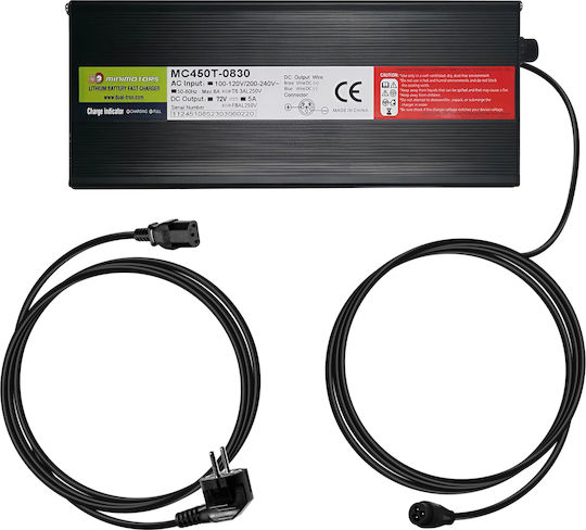 Minimotors Charger Dualtron Scooter LP-16 Connector 72V 5A Original Black