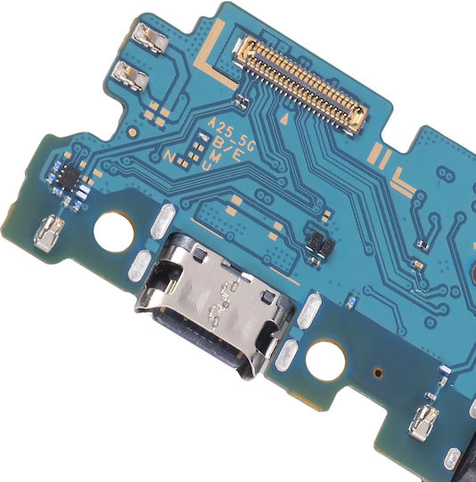 Clappio Usb-C Заряден Конектор Samsung A25 Микрофонен Джак Черен