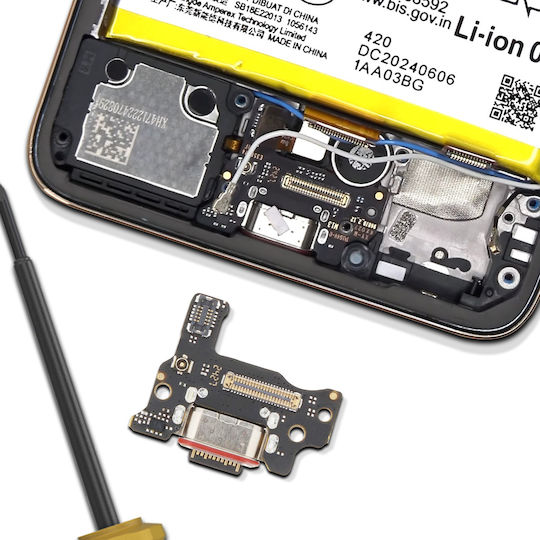 Motorola Usb-C Зареждащ Конектор Motorola Edge 50 Neo Оригинален Черен