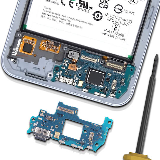 Clappio Usb-c Ladeanschluss Samsung Galaxy A55 Schwarzes