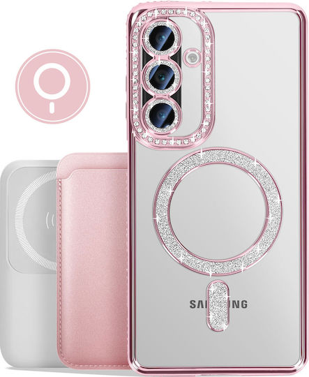 Avizar Diamond Case Samsung Galaxy A26 Magsafe Outline Strass Pink