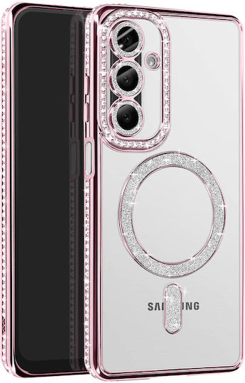 Avizar Diamond Case Samsung Galaxy A26 Magsafe Outline Strass Pink