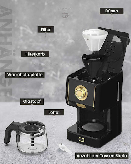 Zachvo Coffee Maker 124059 Expozițional Cafetieră cu filtru