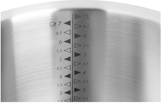 Woll Concept Βαθιά Ανοξείδωτη Κατσαρόλα 7.6lt / 24cm