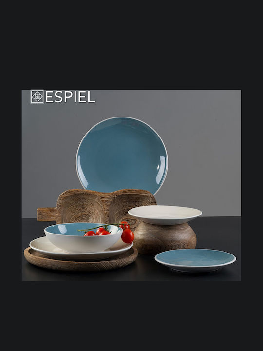 Espiel Oslo Plate Shallow Ceramic Gray with Diameter 27cm