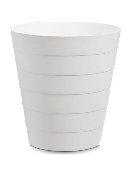 Waste Bin Waste Plastic White 13.5lt 1pcs