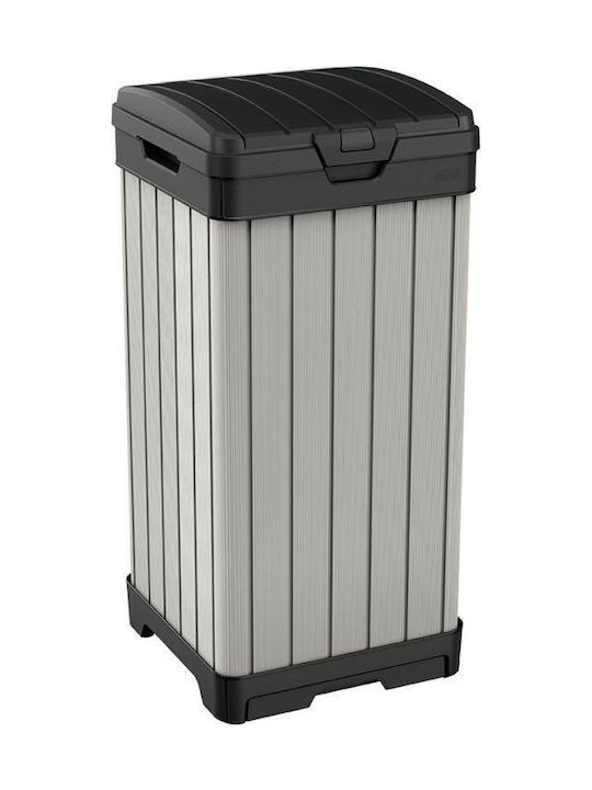 Keter Κάδος Απορριμμάτων Πλαστικός Γκρι 125lt