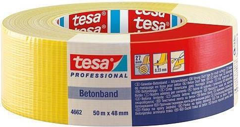 Tesa Duct Tape 50m X 18mm Prof.yellow 04662