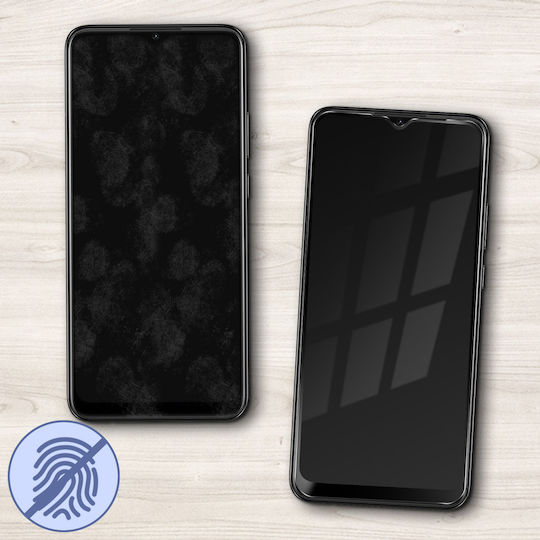 Displayschutzfolie Oppo A15 9h Bevelled Edge Akashi Kontur Schwarz